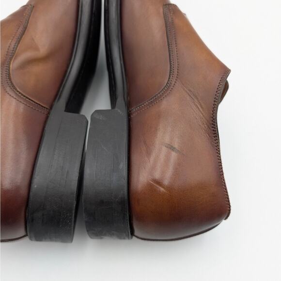 $485 Magnanni Montego Cap Toe Double Monk Strap Shoes Tabaco Brown Size US9 EU42 - Picture 9 of 13